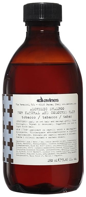 Davines Alchemic Shampoo Tobacco — șampon nuanțator 280 ml